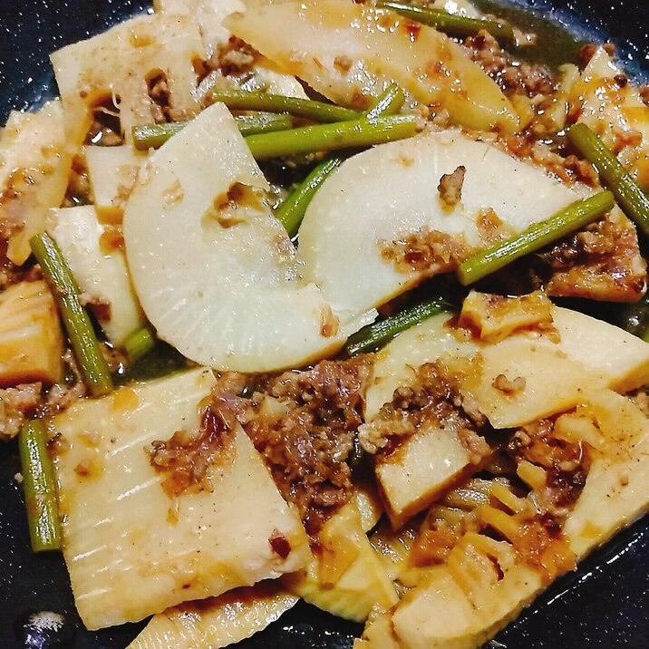 タケノコの肉味噌炒め煮 レシピ 作り方 By 愛情食堂300縁レシピ 楽天レシピ タケノコの肉味噌炒め煮 レシピ 作り方 By 愛情食堂300縁レシピ 楽天レシピ